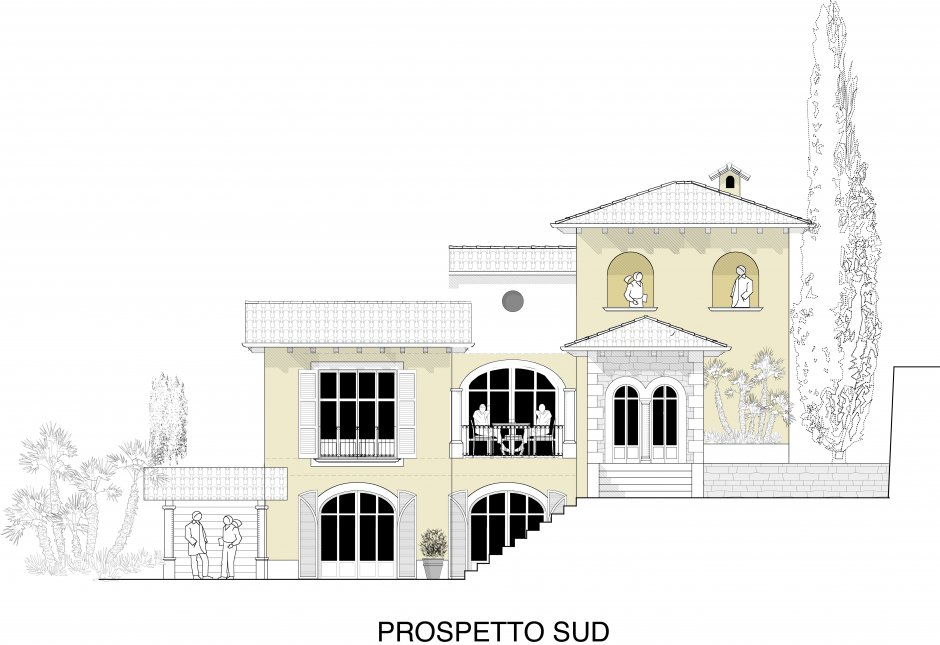 Progetto villa di campagna bordighera